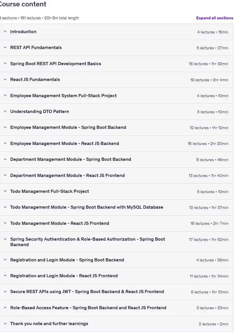 آموزش ساخت برنامه های فول استک با Spring Boot 4 و React JS
