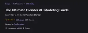 آموزش ساخت مدل های 3D در بلندر (Blender) با 20 پروژه