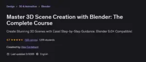 آموزش ساخت صحنه های سه بعدی در Blender 5 با 10 پروژه