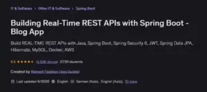 آموزش حرفه ای توسعه REST API با Spring Boot