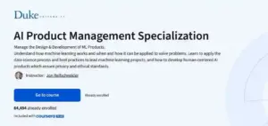 آموزش صفر تا صد مدیریت محصول هوش مصنوعی (AI) از Coursera