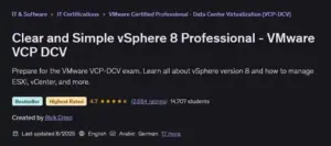 آموزش جامع VMware vSphere 8 و آمادگی برای آزمون VCP-DCV