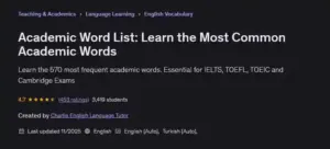 آموزش کامل 570 واژه ضروری انگلیسی آکادمیک برای IELTS و TOEFL