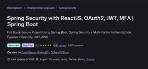 آموزش ساخت برنامه های امن با Spring Security 7 و React