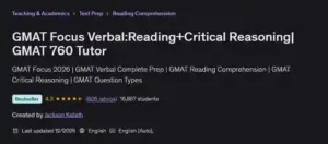 آموزش Verbal آزمون GMAT: تسلط بر درک مطلب (RC) و استدلال انتقادی (CR)
