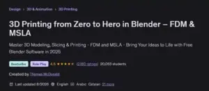 آموزش پرینت سه‌ بعدی از صفر تا صد در بلندر (Blender)