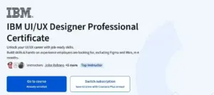 آموزش جامع طراحی UI/UX از آی بی ام (IBM) از سری Coursera