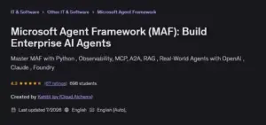 آموزش ساخت ایجنت‌ های سازمانی با Microsoft Agent Framework (MAF)