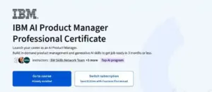 آموزش جامع مدیریت محصول هوش مصنوعی از IBM